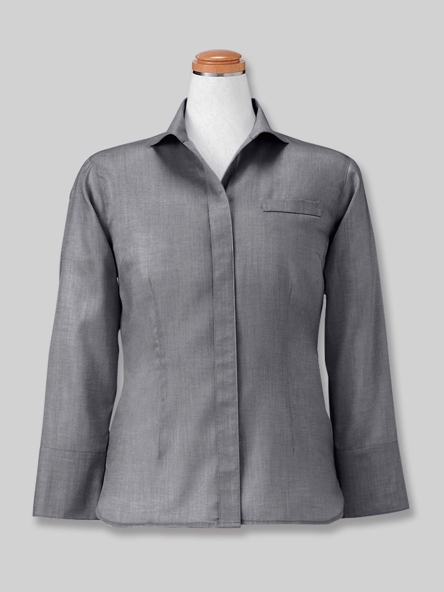 【アウトレット】1598　レディス八分袖シャツ