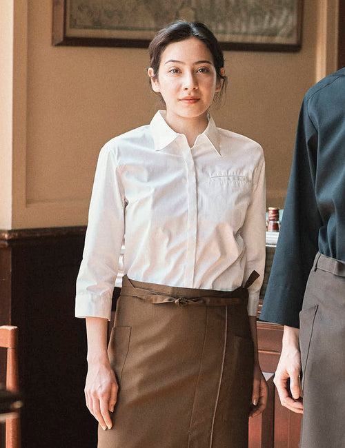 1599　レディス七分袖シャツ