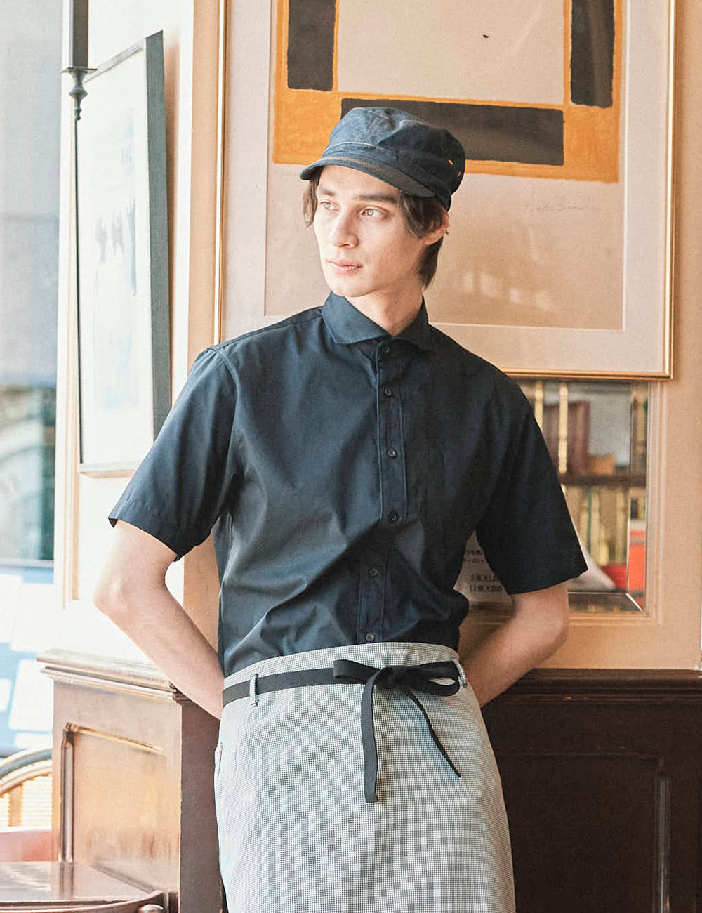 1609　兼用ワイドカラーシャツ