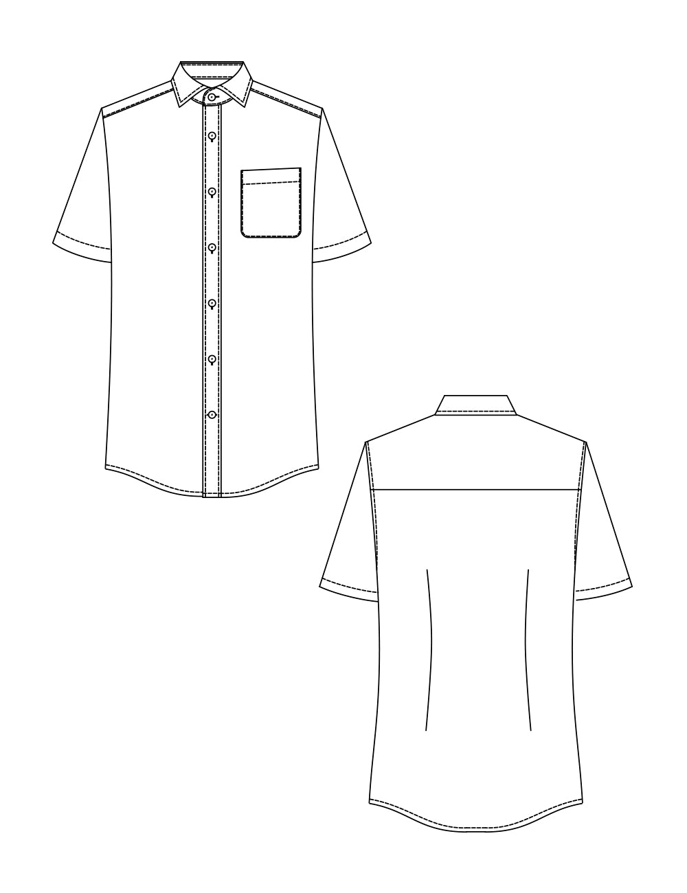 1629　兼用半袖シャツ