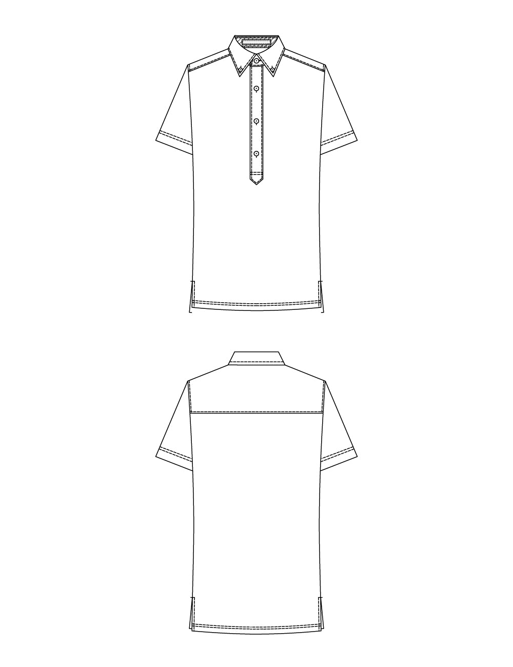 1632　兼用半袖ポロシャツ