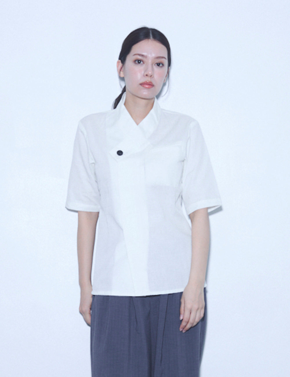 1649　兼用五分袖シャツ