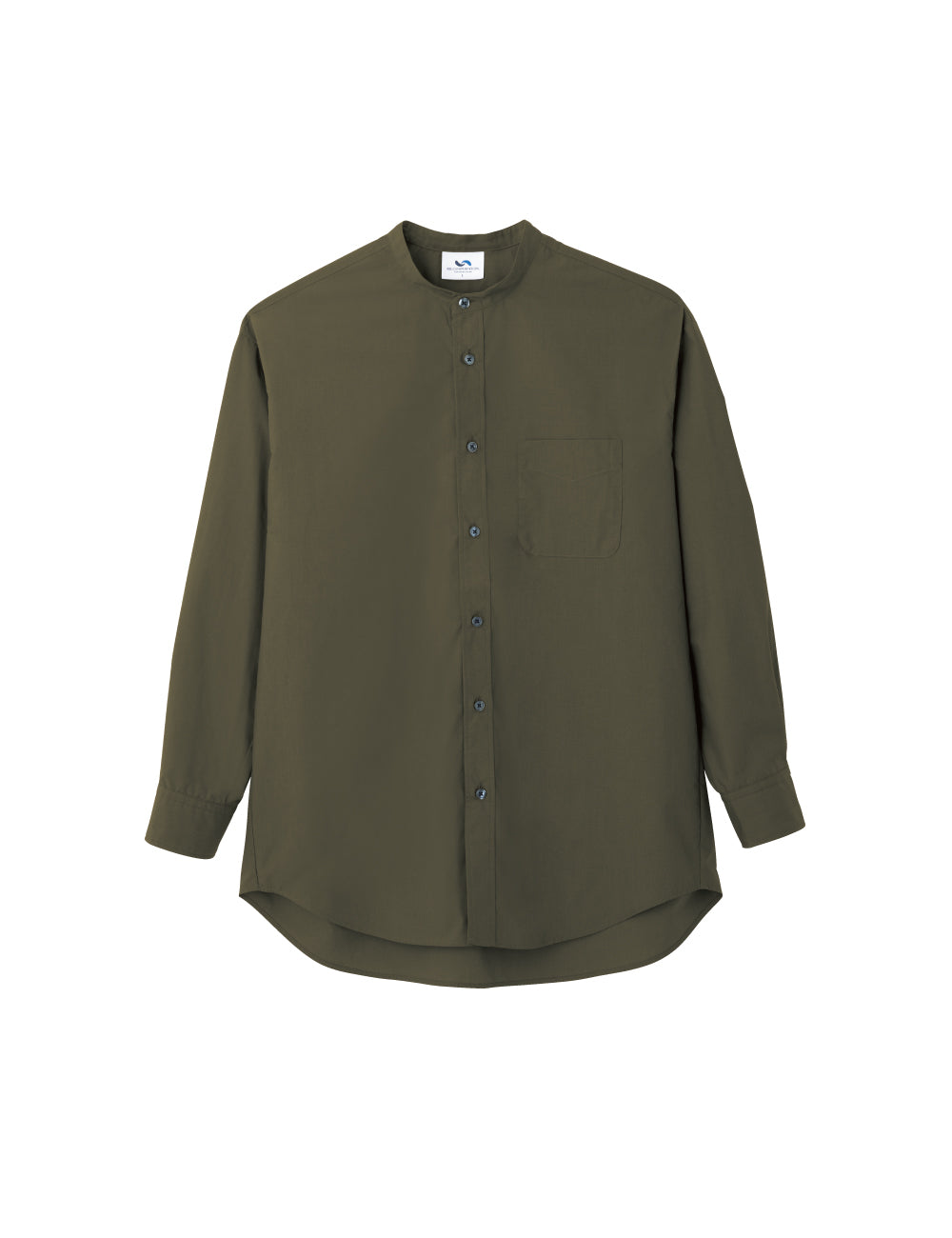 1707　兼用リラックスバンドカラーシャツ