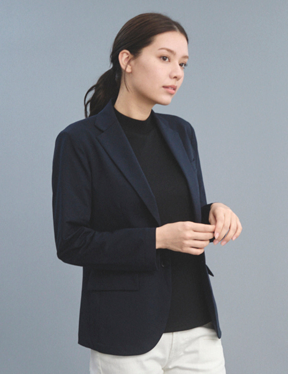 !【浜田】1708　整衣　兼用半袖モックネックＴシャツ (コピー)