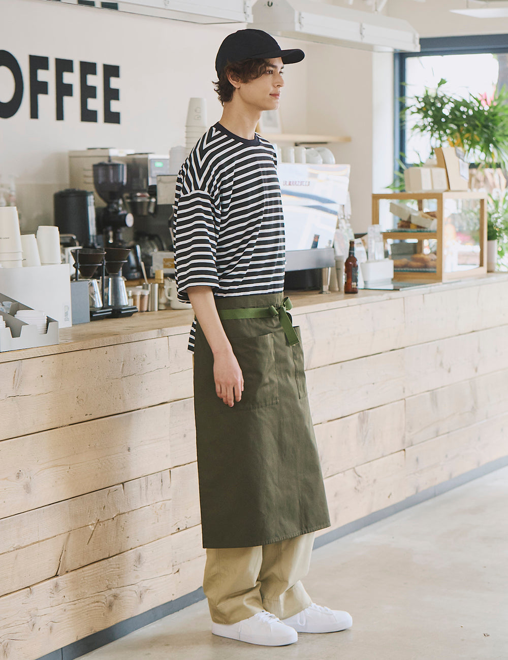 1710　niko and...兼用　五分袖ボーダーＴシャツ