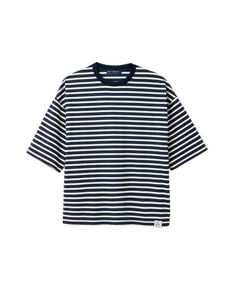 1710　niko and ... 兼用　五分袖ボーダーＴシャツ