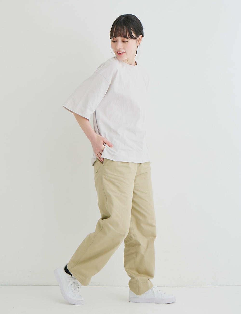 1711　niko and...兼用五分袖Ｔシャツ