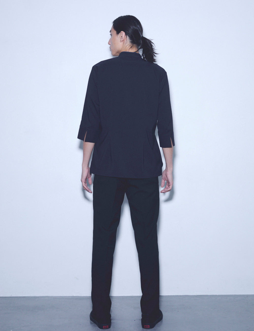 1715　寧色　兼用スタンドカラーシャツ