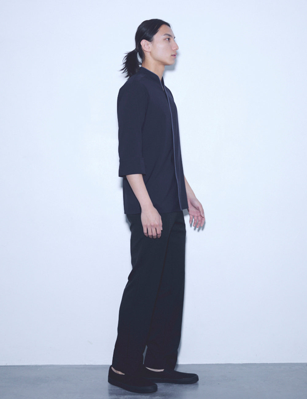 1715　寧色　兼用スタンドカラーシャツ