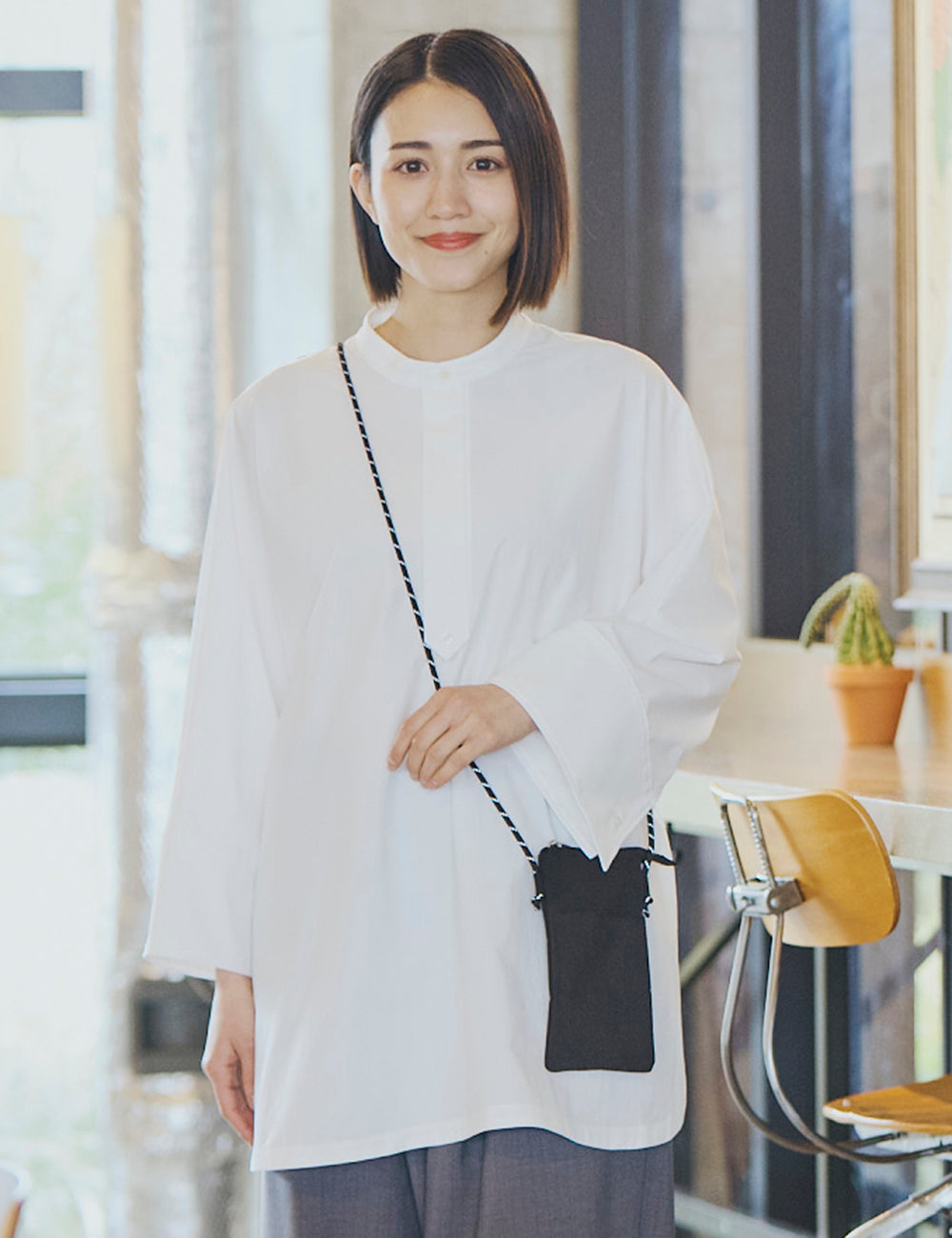 1717　リラックス　プルオーバーシャツ