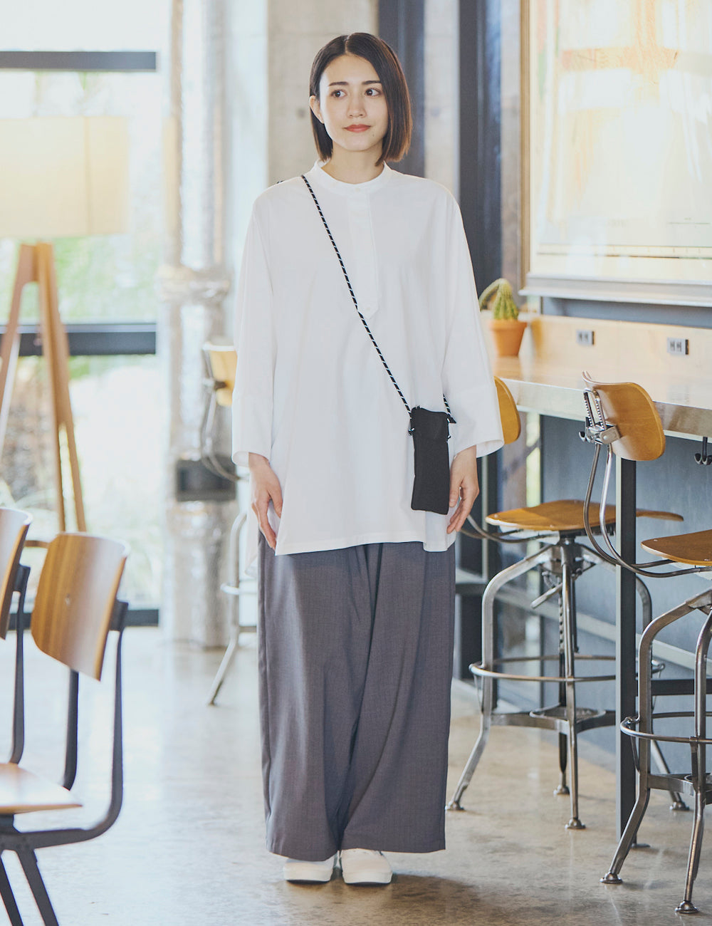 1717　リラックス　プルオーバーシャツ