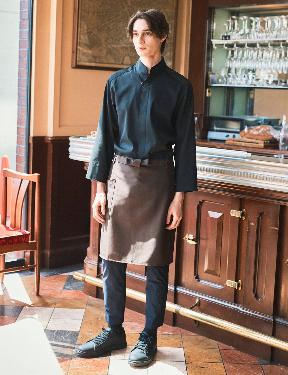 1719　ZERO LITE 兼用スタンドカラーシャツ