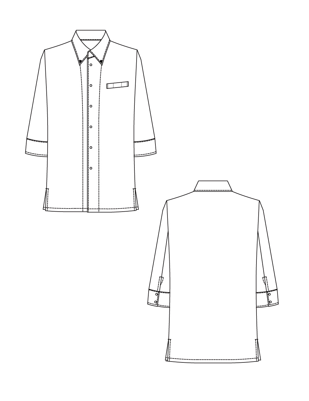 1718　ZERO LITE 兼用ボタンダウンシャツ