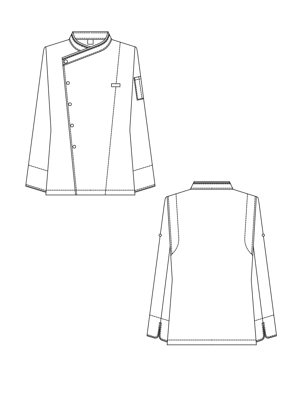 2056　兼用長袖コックコート