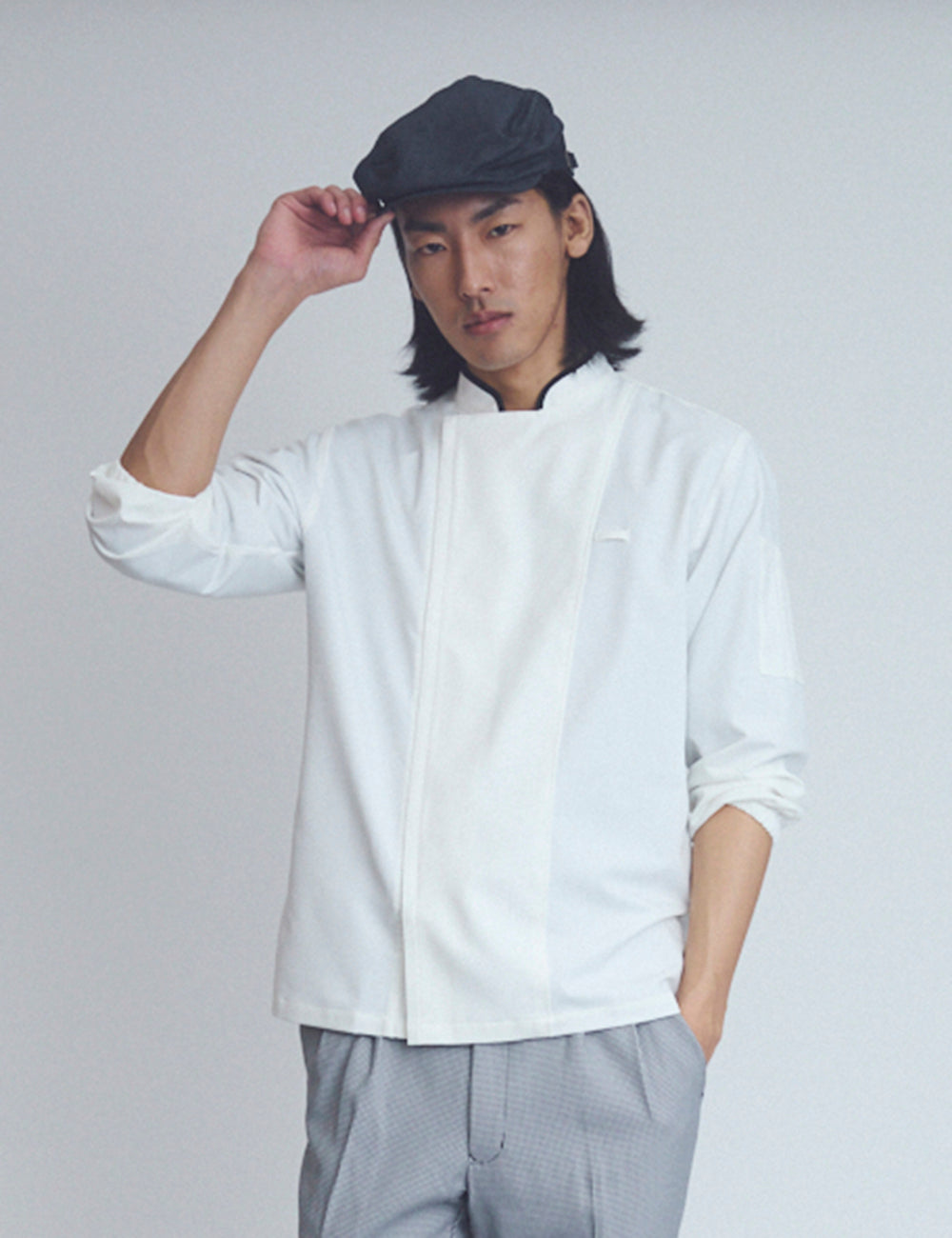 2081　兼用　ZERO 八分袖コックコート