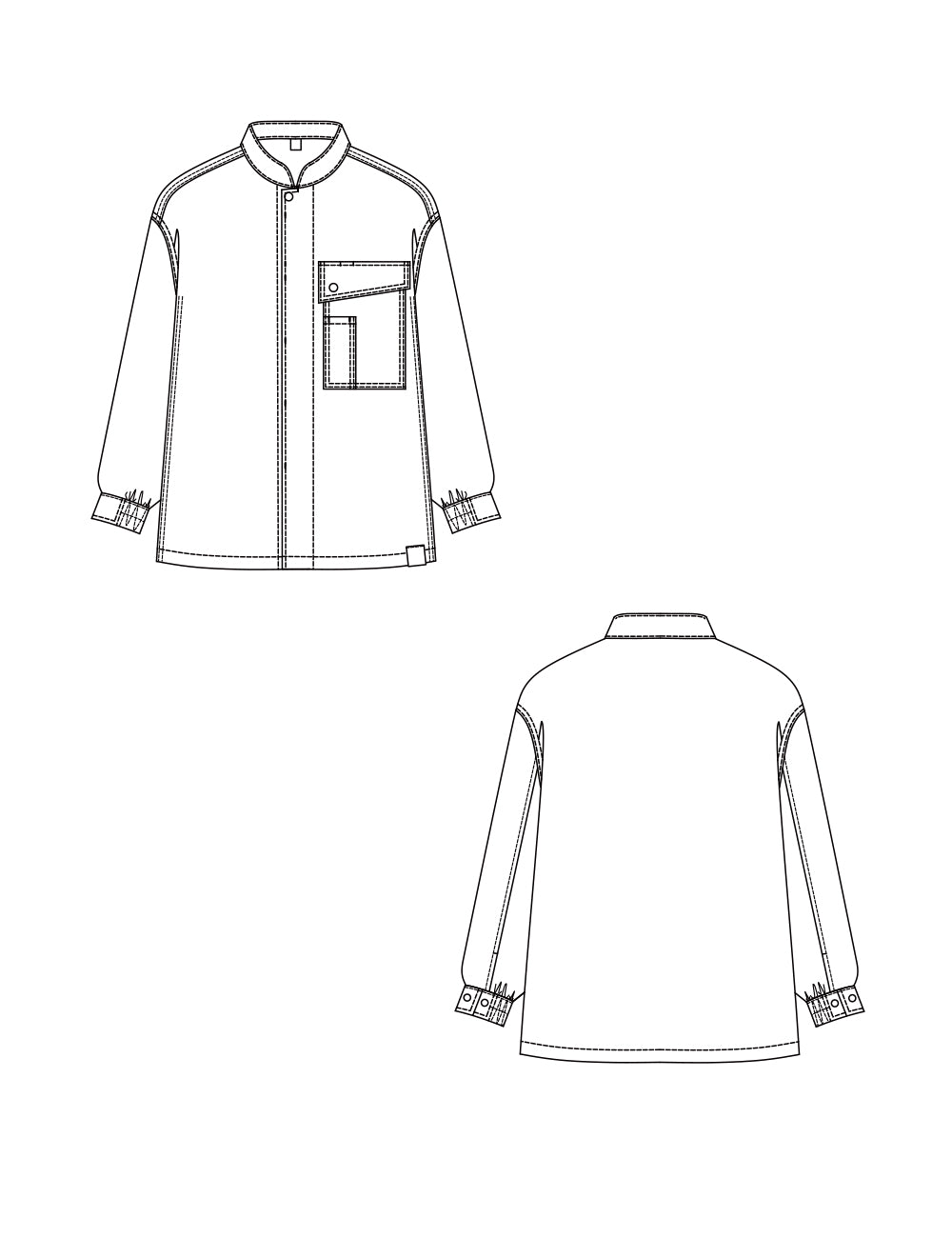 2084　niko and... 兼用長袖ショップコート