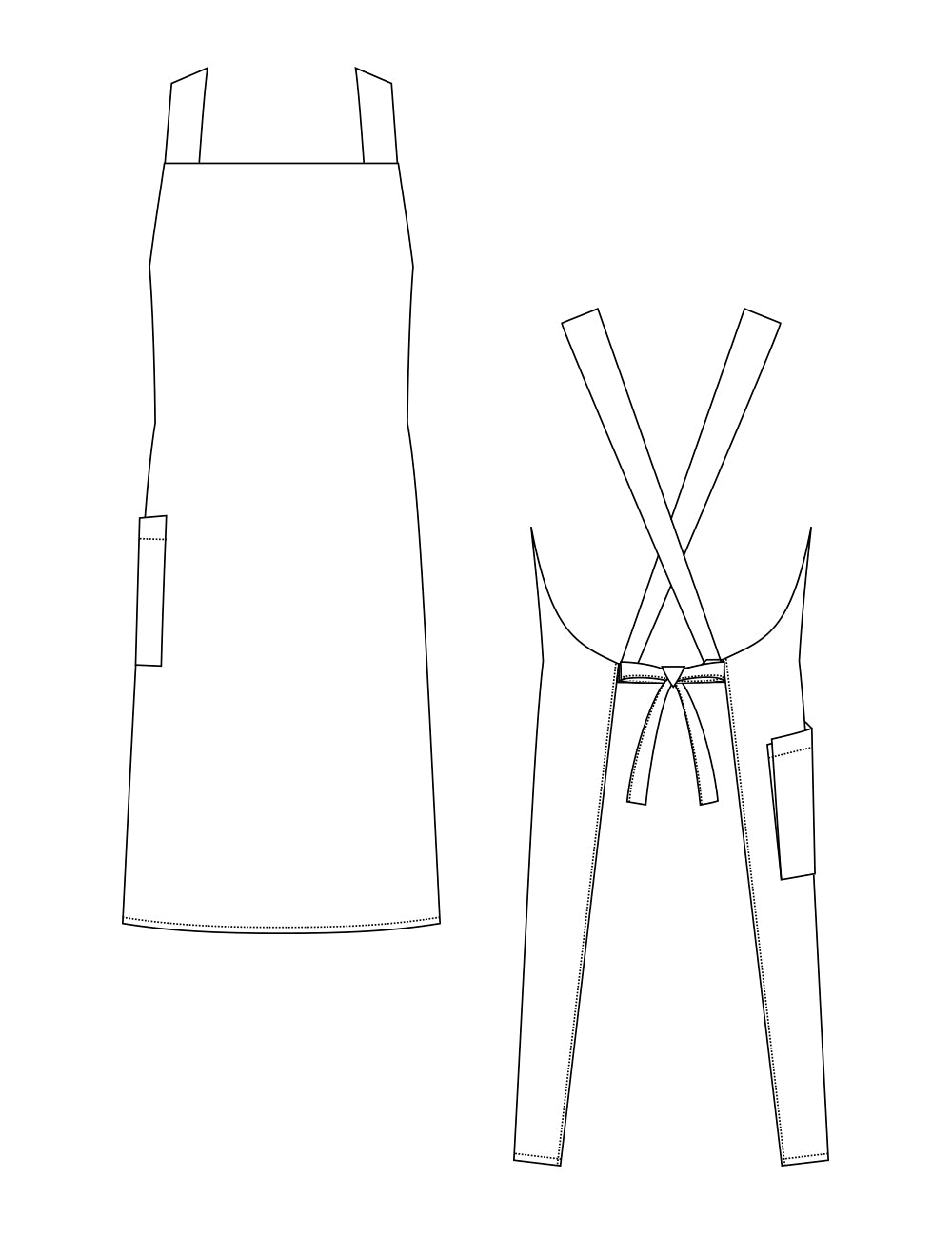 5167　兼用後ろクロスエプロン