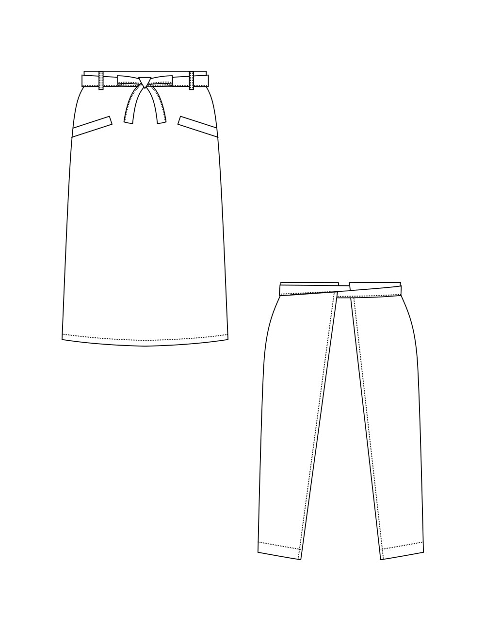 5183　兼用膝丈サロン