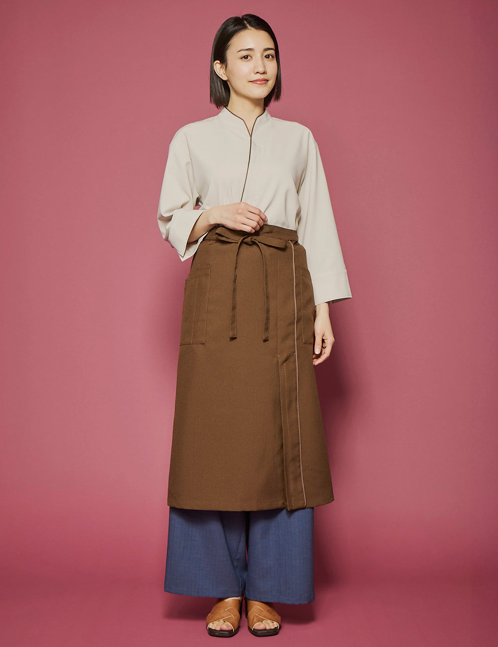 5255　寧色　兼用ロングサロン