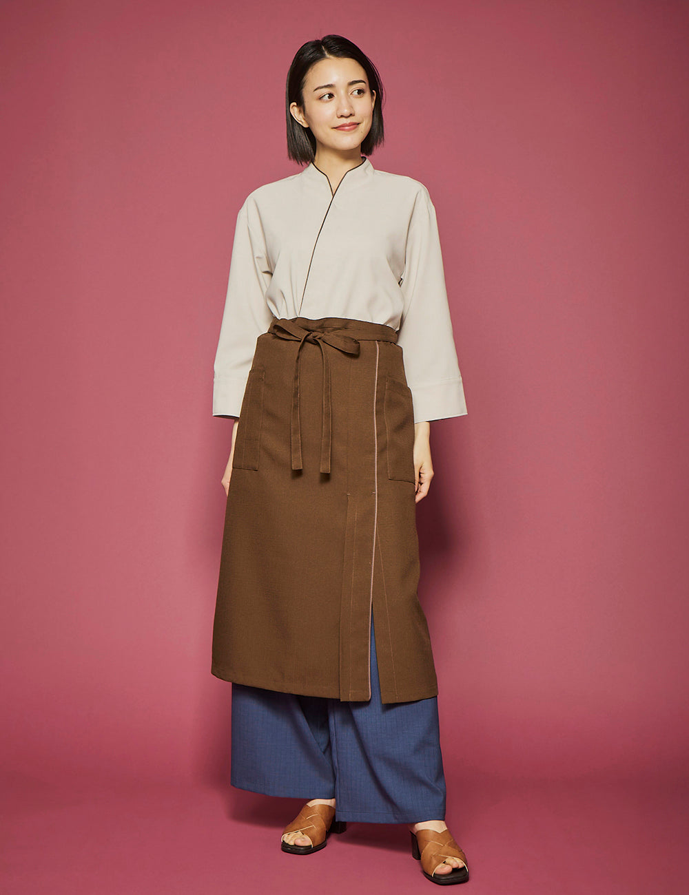 5255　寧色　兼用ロングサロン