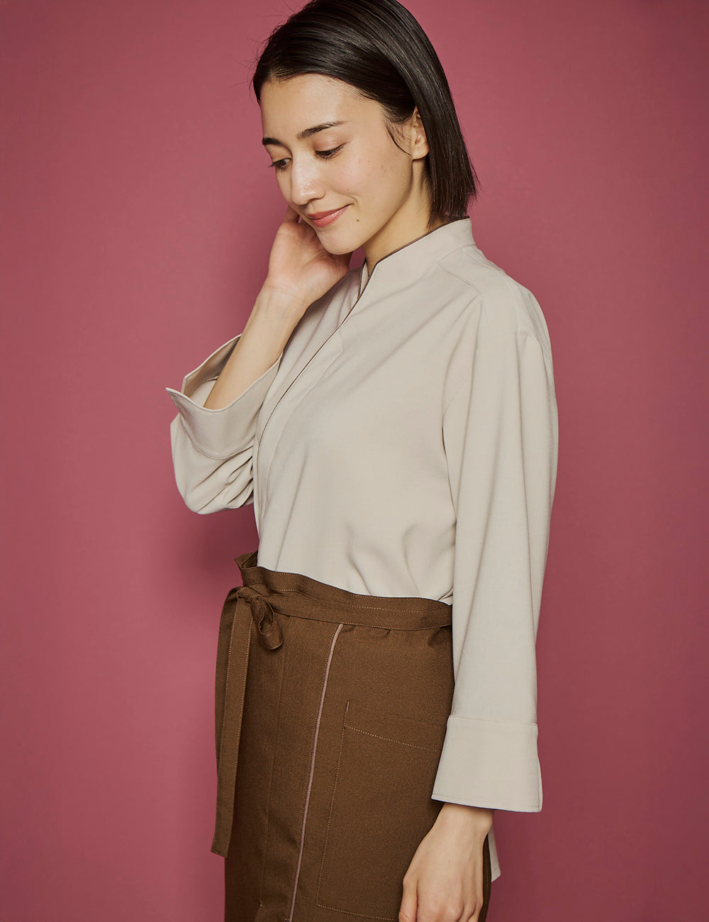 5255　寧色　兼用ロングサロン