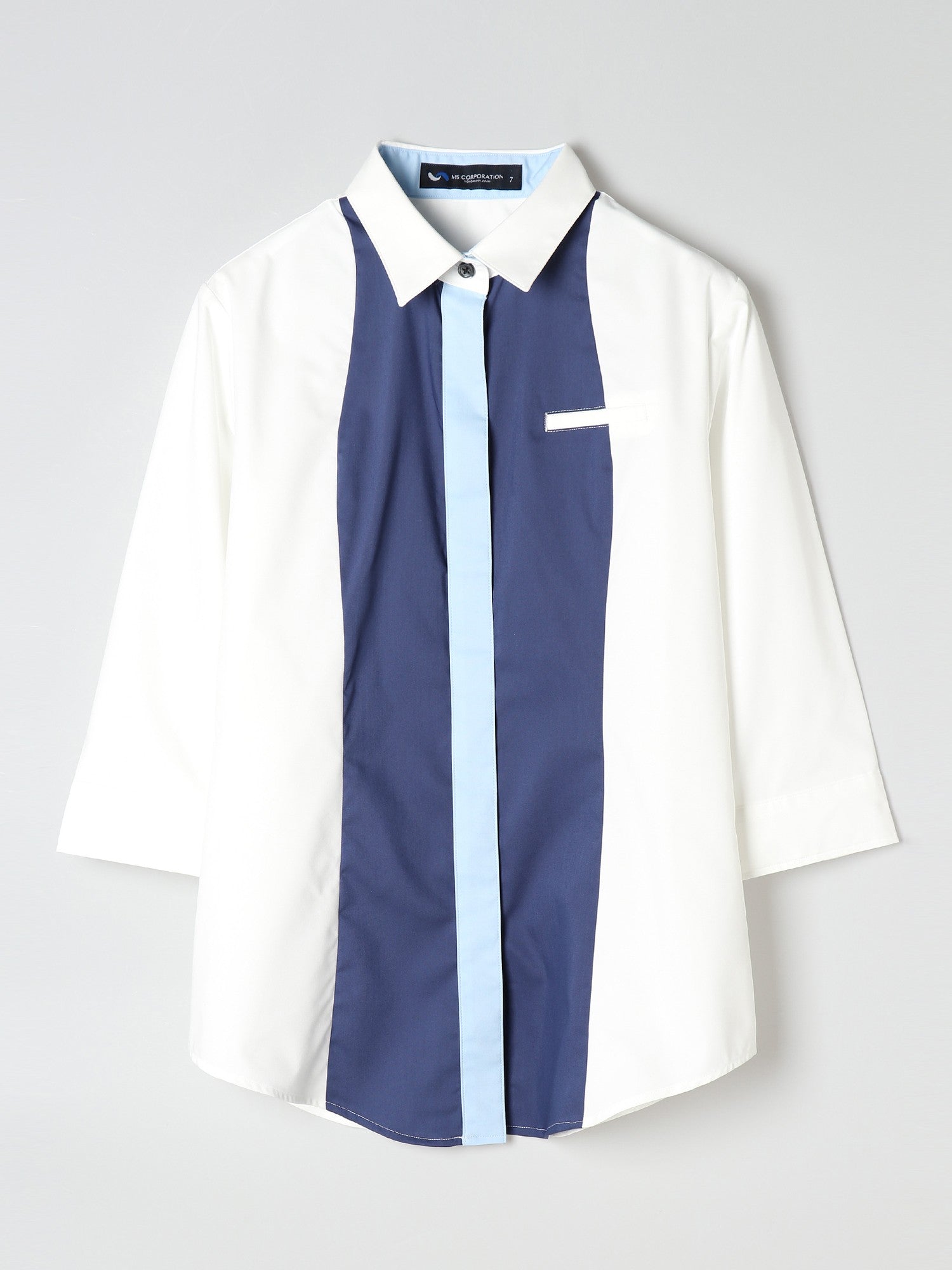 【アウトレット】1690　レディス七分袖シャツ