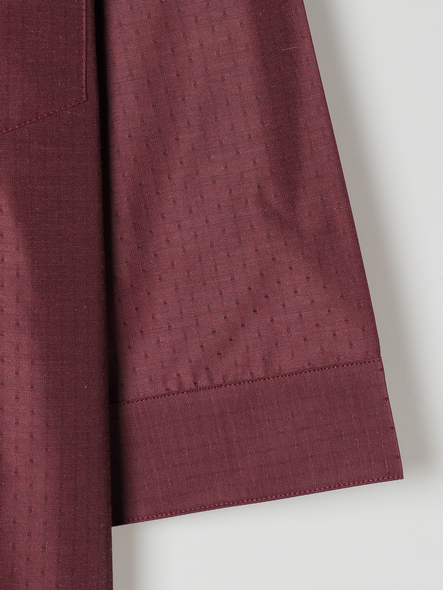 【アウトレット】1684　兼用七分袖バンドカラーシャツ