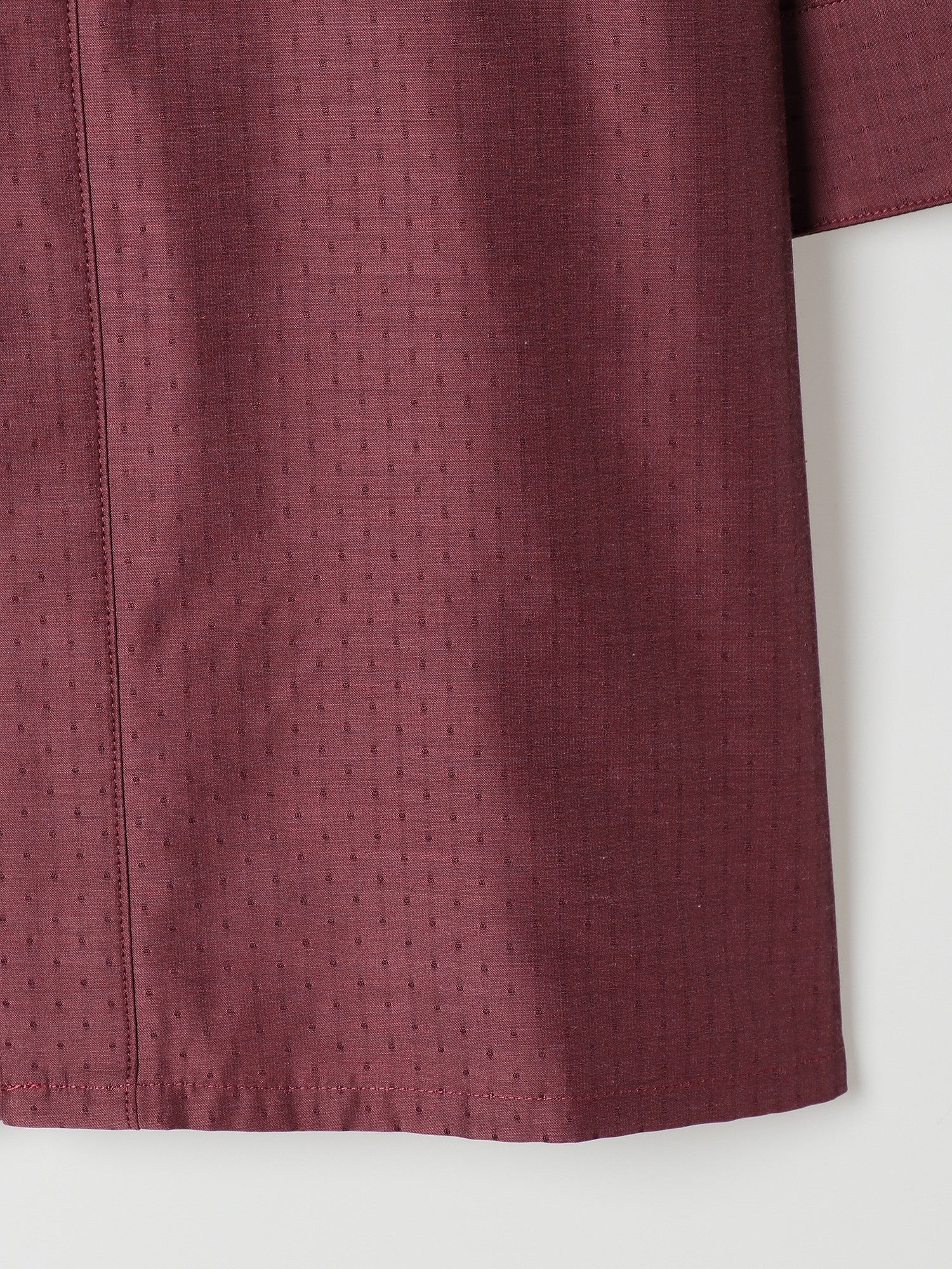 【アウトレット】1684　兼用七分袖バンドカラーシャツ