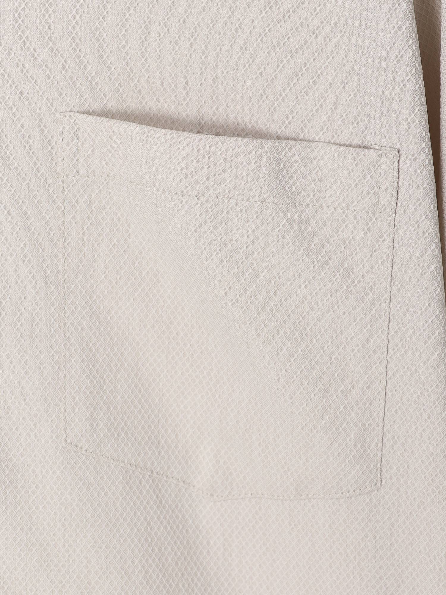 【アウトレット】1682　兼用七分袖バンドカラーシャツ