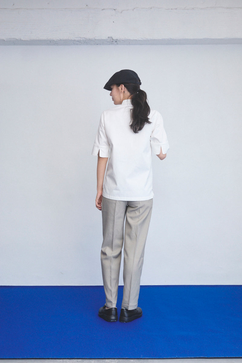 2076　兼用　半袖コックコート